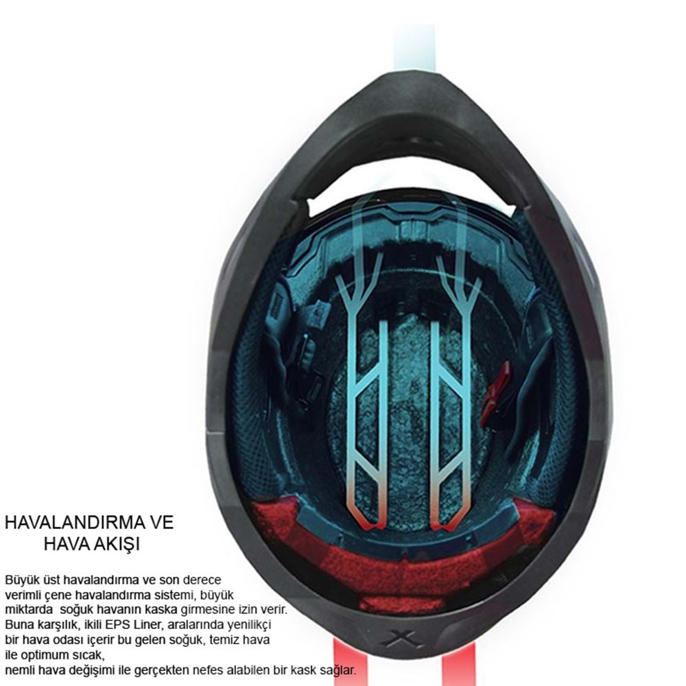 Nexx Kask Sx.100 Skyway Güneş Vizörlü Mat Siyah Gri - 2Xl