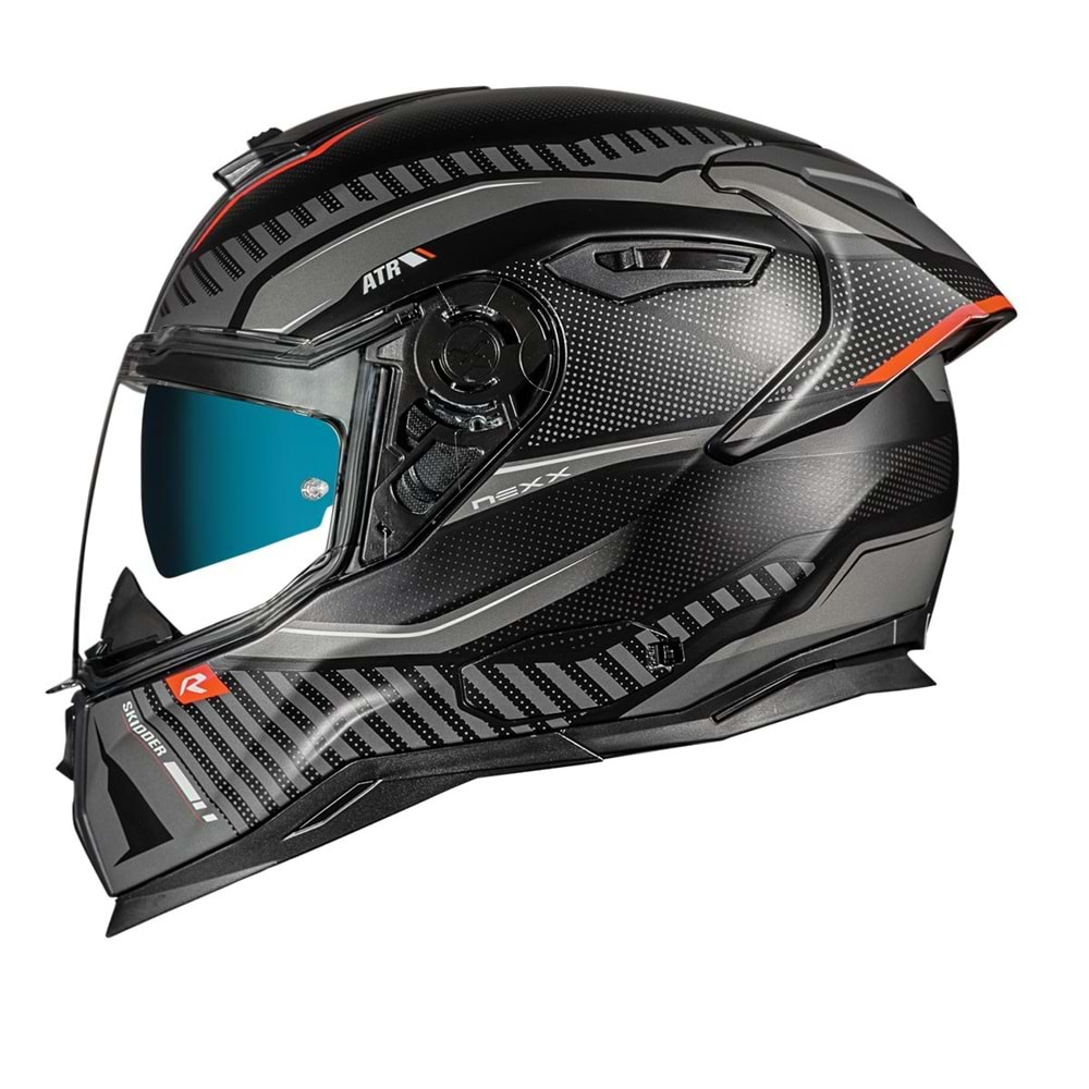 Nexx Kask Sx.100R Skıdder Güneş Vizörlü Mat Siyah Gri - Xl