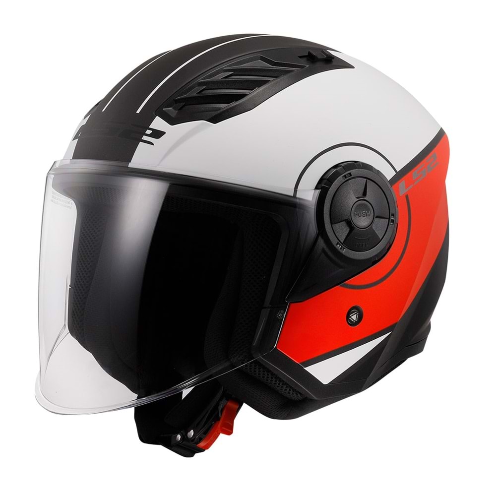 LS2 Airflow 2 Cover Mat Siyah Kırmızı Kask