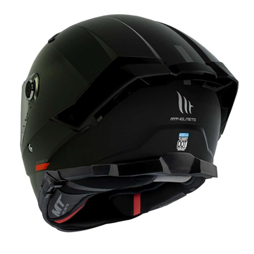 Mt Kask Thunder 4 Sv A1 Mat Siyah - 2XL Beden