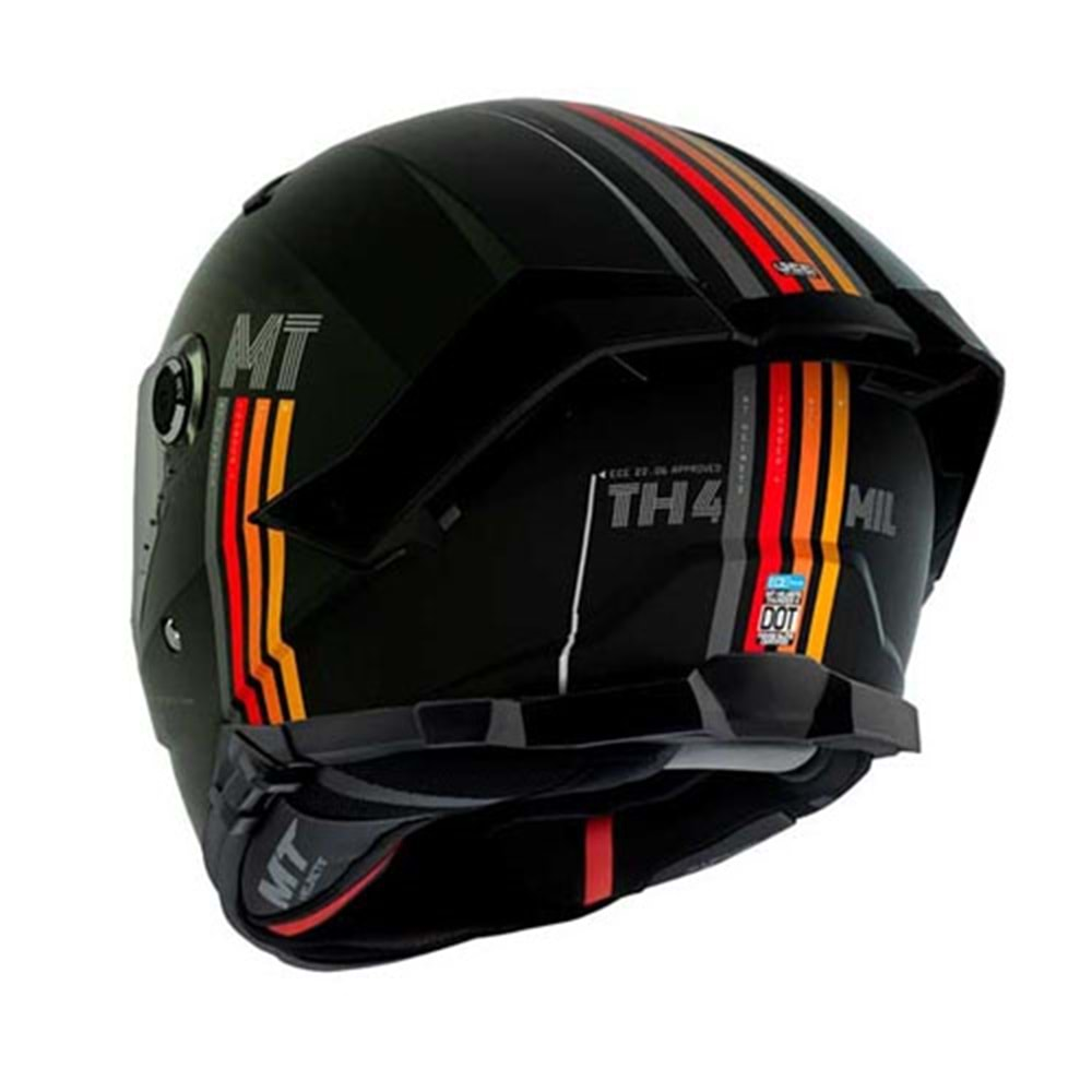 Kask Mt Thunder 4 Sv Mıl C2 Mat Siyah - XL Beden