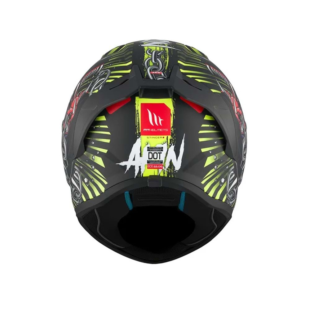 MT Kask Stinger 2 AKIN A3 Motosiklet Kaskı Mat Siyah - L Beden