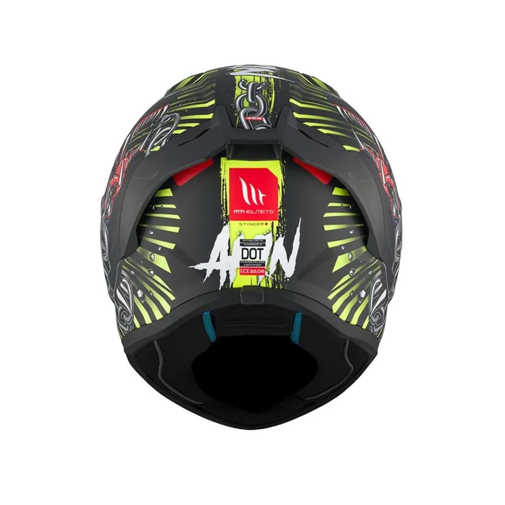 MT Kask Stinger 2 AKIN A3 Motosiklet Kaskı Mat Siyah - XL Beden