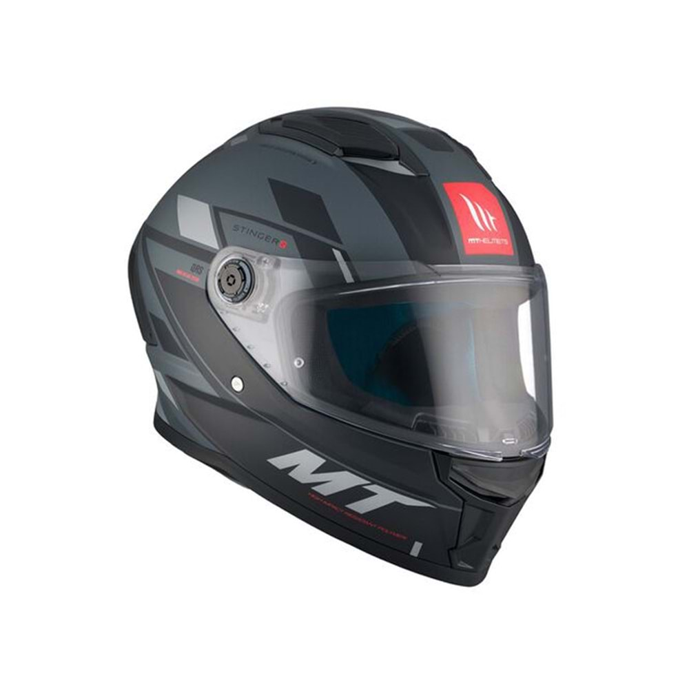 MT Kask Stinger 2 ZIVZE C2 Motosiklet Kaskı Mat Siyah - XL Beden