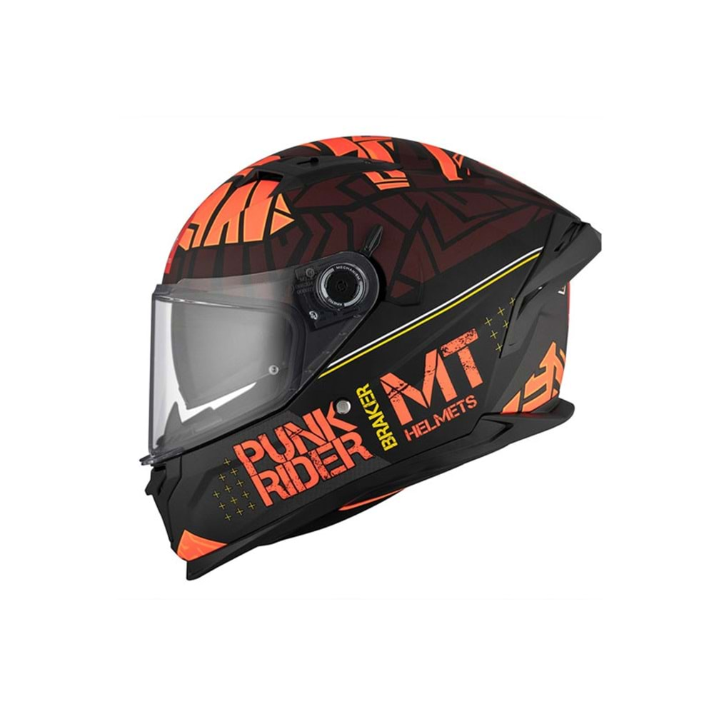 MT Kask Braker Punk Rıder B5 Mat Siyah - XL Beden