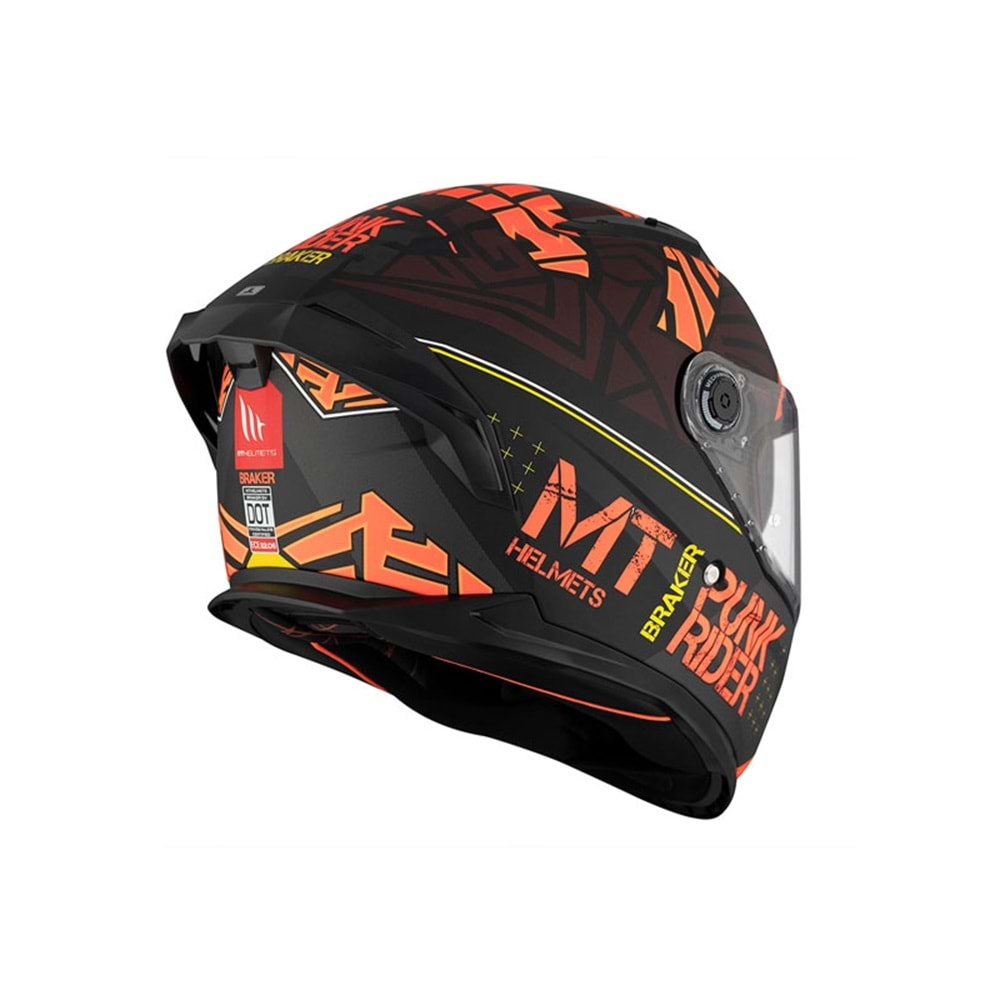 MT Kask Braker Punk Rıder B5 Mat Siyah - XL Beden