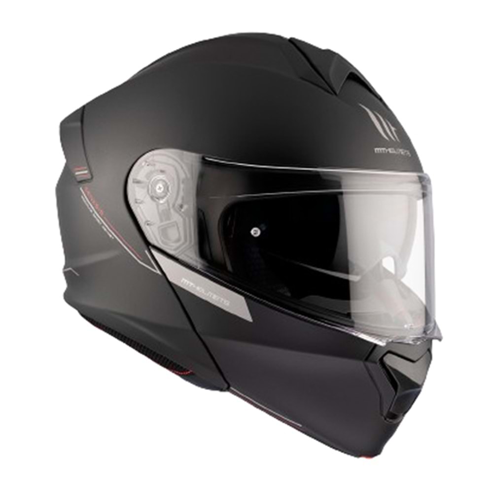 MT Kask Genesis Sv A1 Solıd Mat Siyah - XL Beden