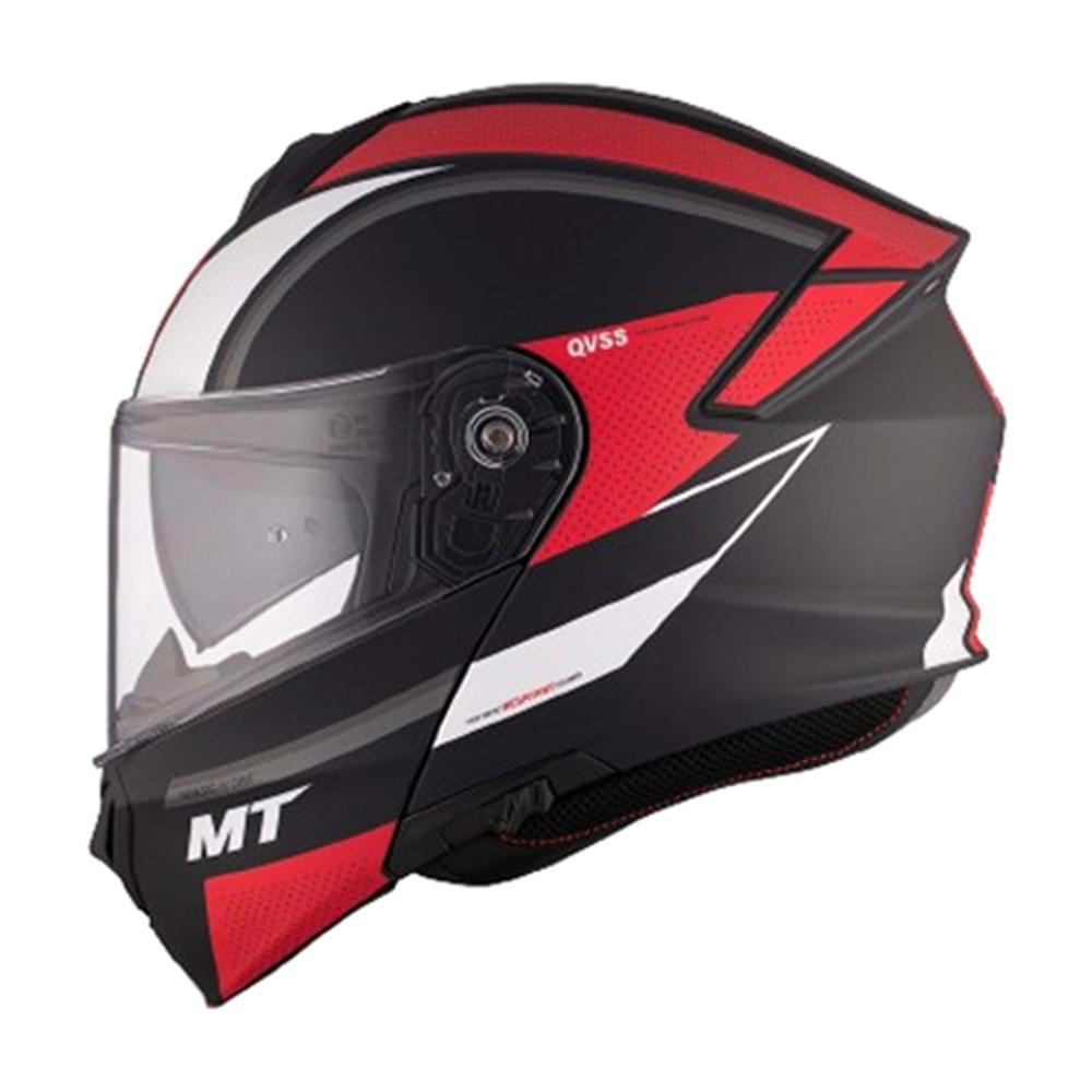 MT Kask Genesis Sv A5 Cave Mat Siyah Kırmızı - M Beden