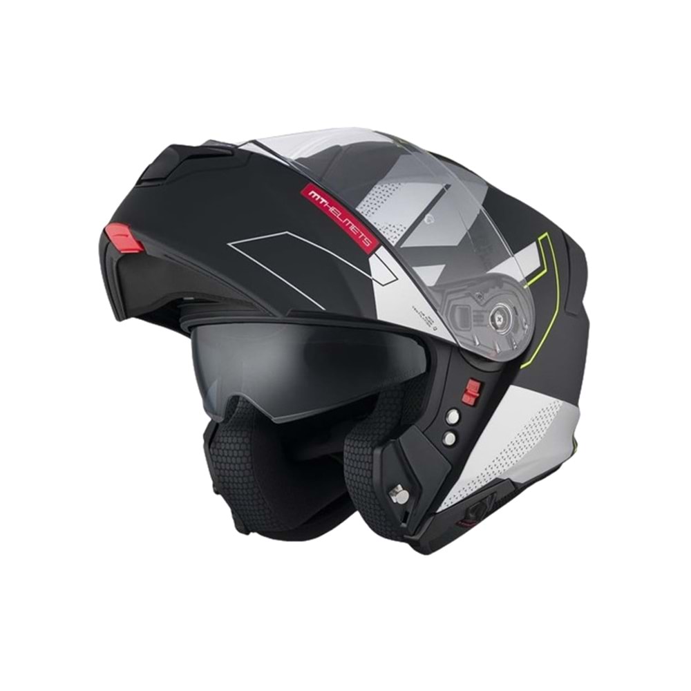 MT Kask Genesis Sv B2 Talo Mat Siyah Gri - S Beden