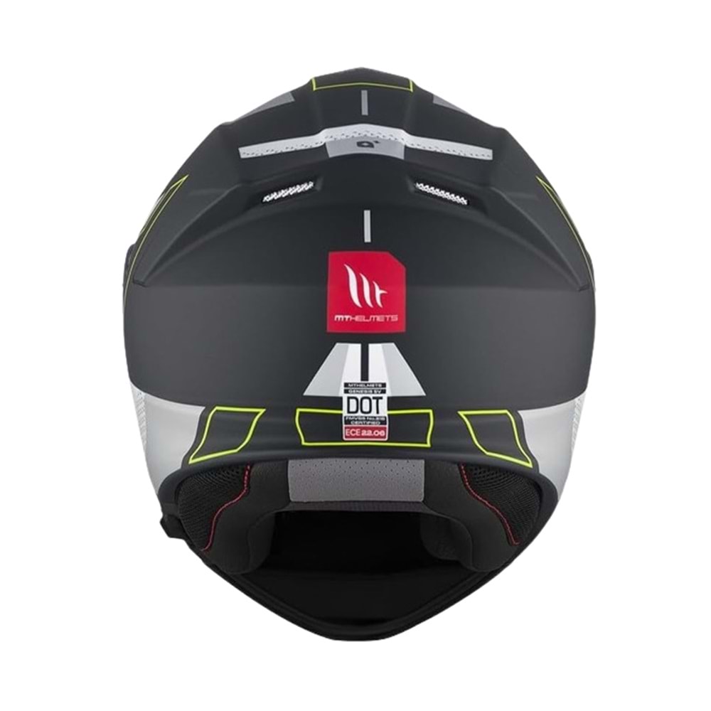 MT Kask Genesis Sv B2 Talo Mat Siyah Gri - S Beden