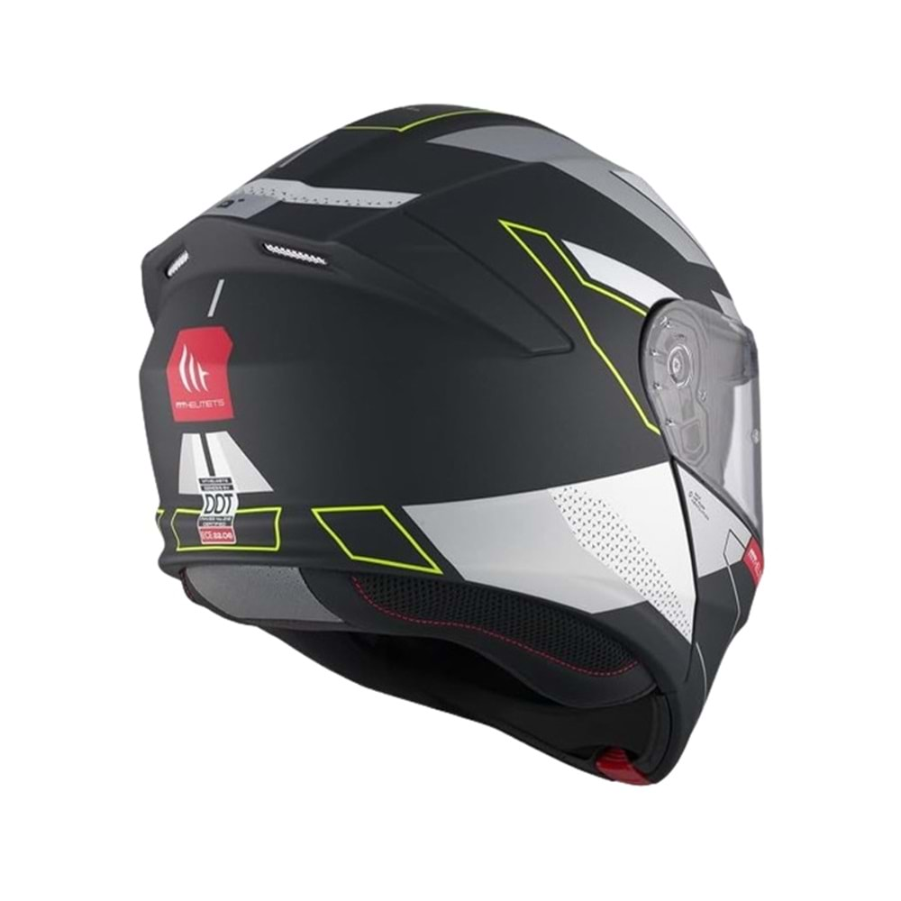 MT Kask Genesis Sv B2 Talo Mat Siyah Gri - XL Beden