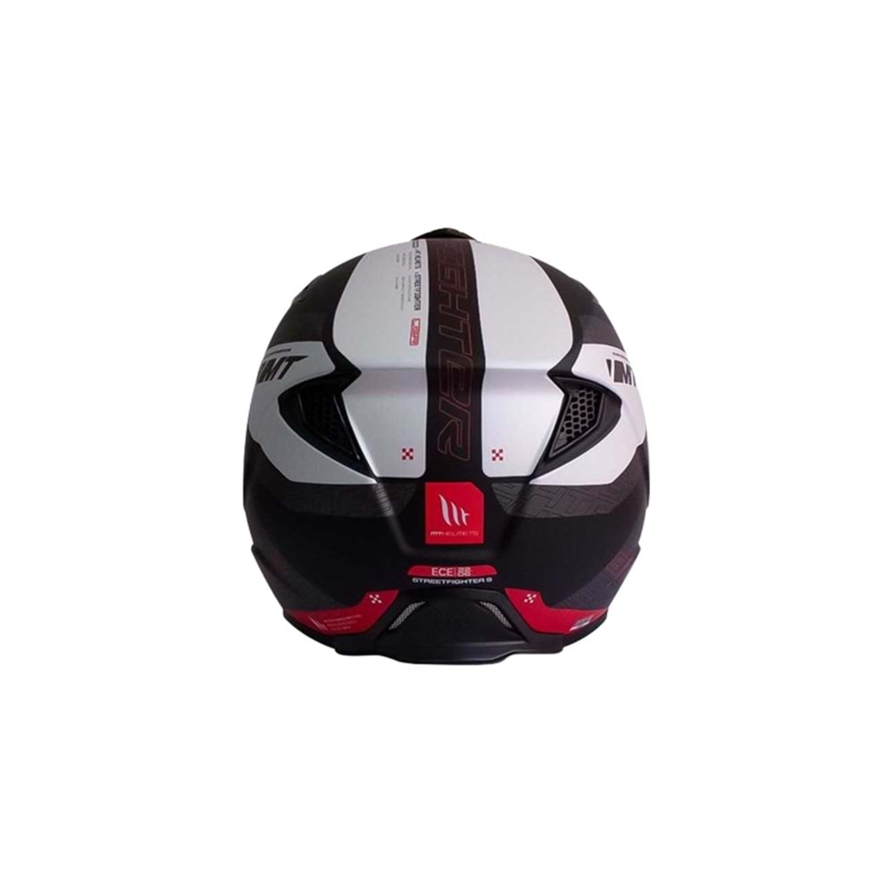 Kask Mt Street Fıghter Sv Totem B15 Mat İnci Kırmızı - XXL Beden