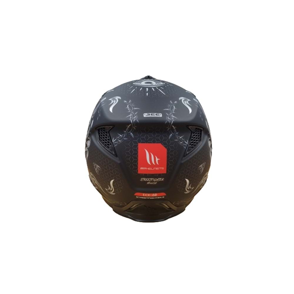 Kask Mt Street Fıghter Sv Hellısh B2 Mat Siyah-Gri - S Beden