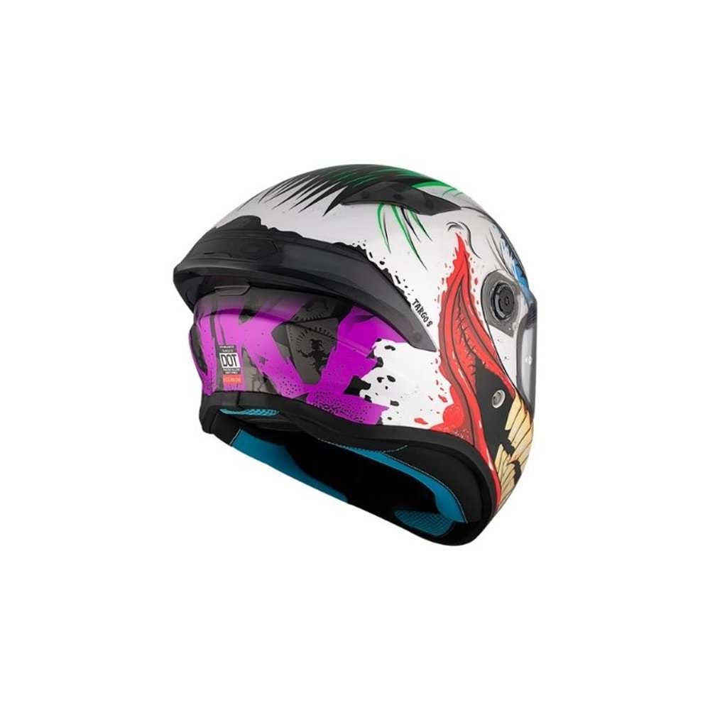 Kask Mt Targo S Joke A5 Parlak Siyah - XL Beden