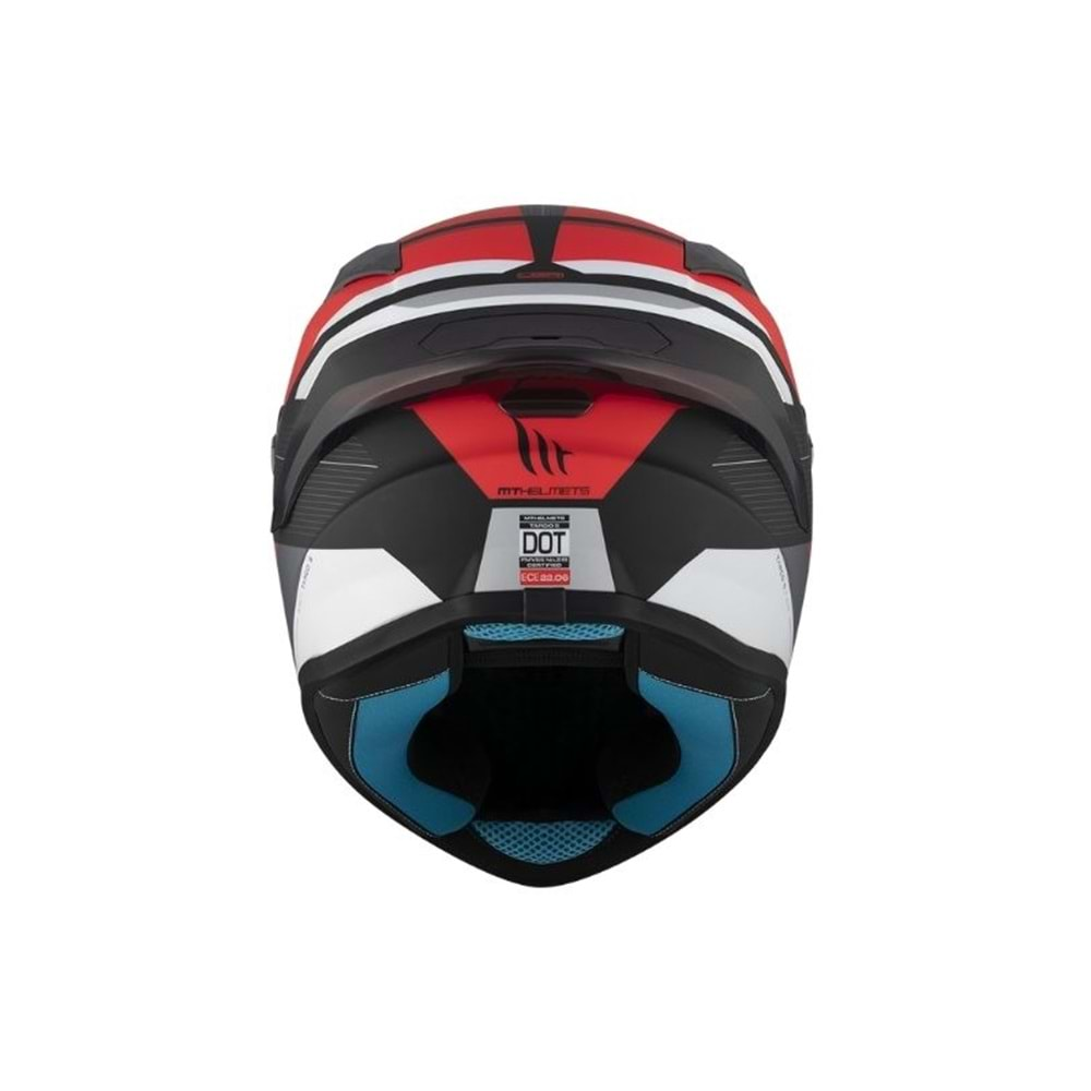 Kask Mt Targo S Kay B5 Mat Siyah-Kırmızı - L Beden