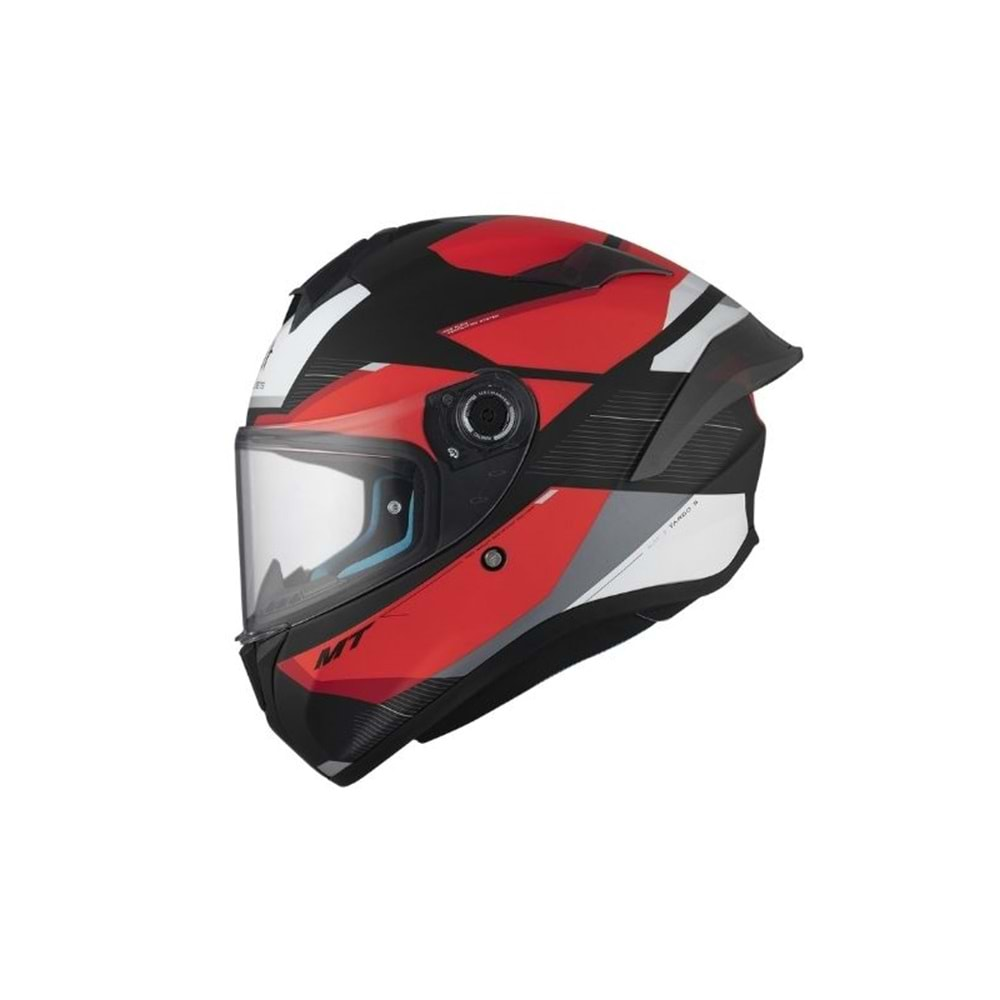 Kask Mt Targo S Kay B5 Mat Siyah-Kırmızı - L Beden