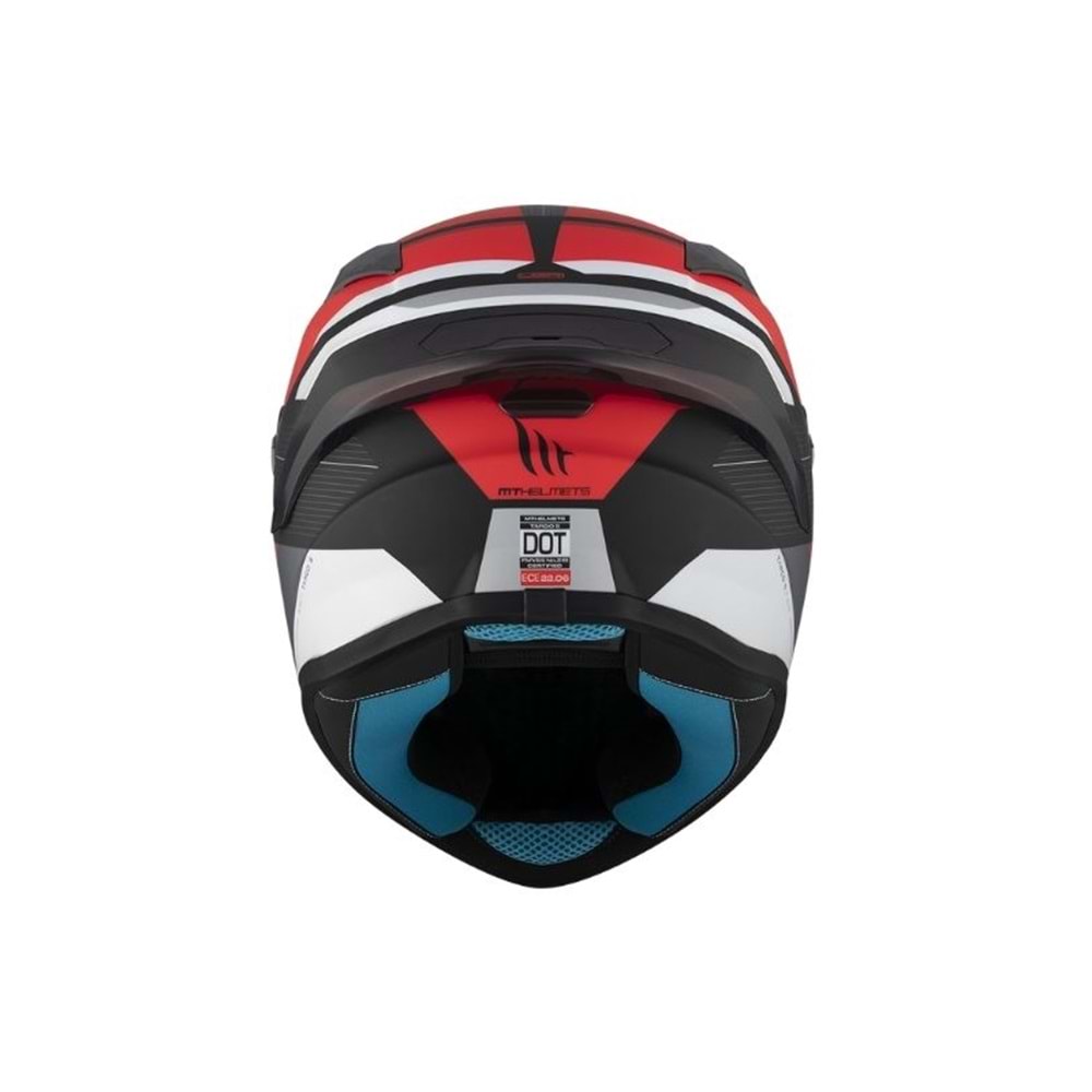 Kask Mt Targo S Kay B5 Mat Siyah-Kırmızı - XL Beden