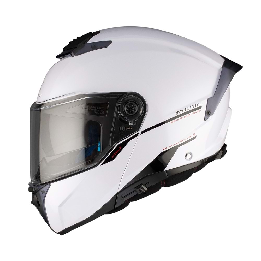 Kask Mt Atom 2 Sv Solıd A0 Çene Açılır - BEYAZ - XL