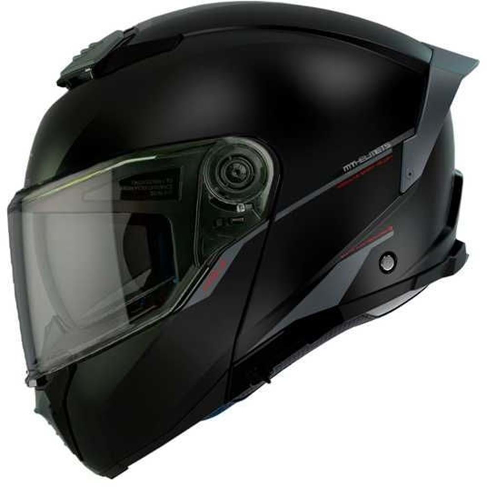 Kask Mt Atom 2 Sv Solıd A1 Çene Açılır - MAT SİYAH - M