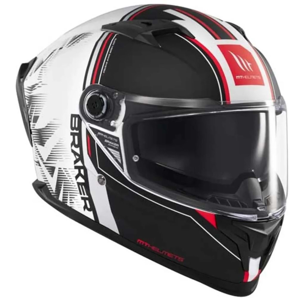 MT Kask Braker Charm A1 Mat Motosiklet Kask - MAT SİYAH - XL