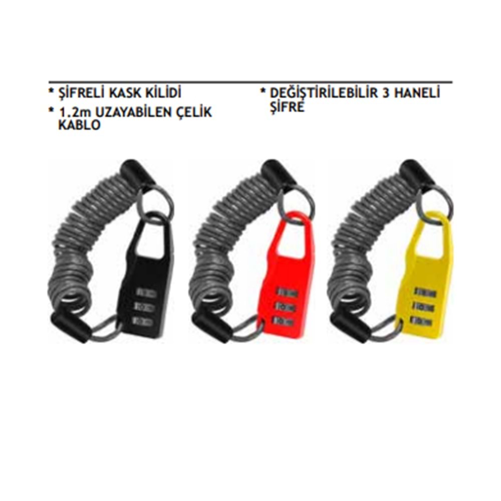 Şifreli Kask Kilidi