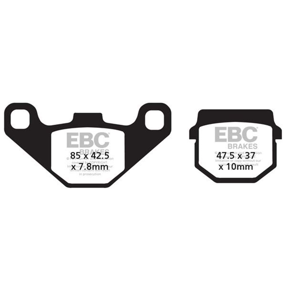EBC SFA083-2HH SİNTERLİ BALATA ÖN SUZUKI AN125, APRILIA SCARABEO 50, ATV