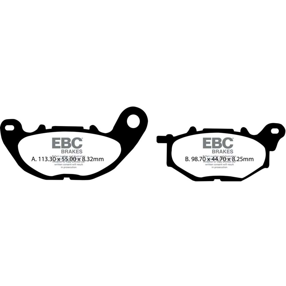 EBC SFA705HH SİNTERLİ BALATA XMAX300, MT25, R25, YZFR25, YP125 XMAX