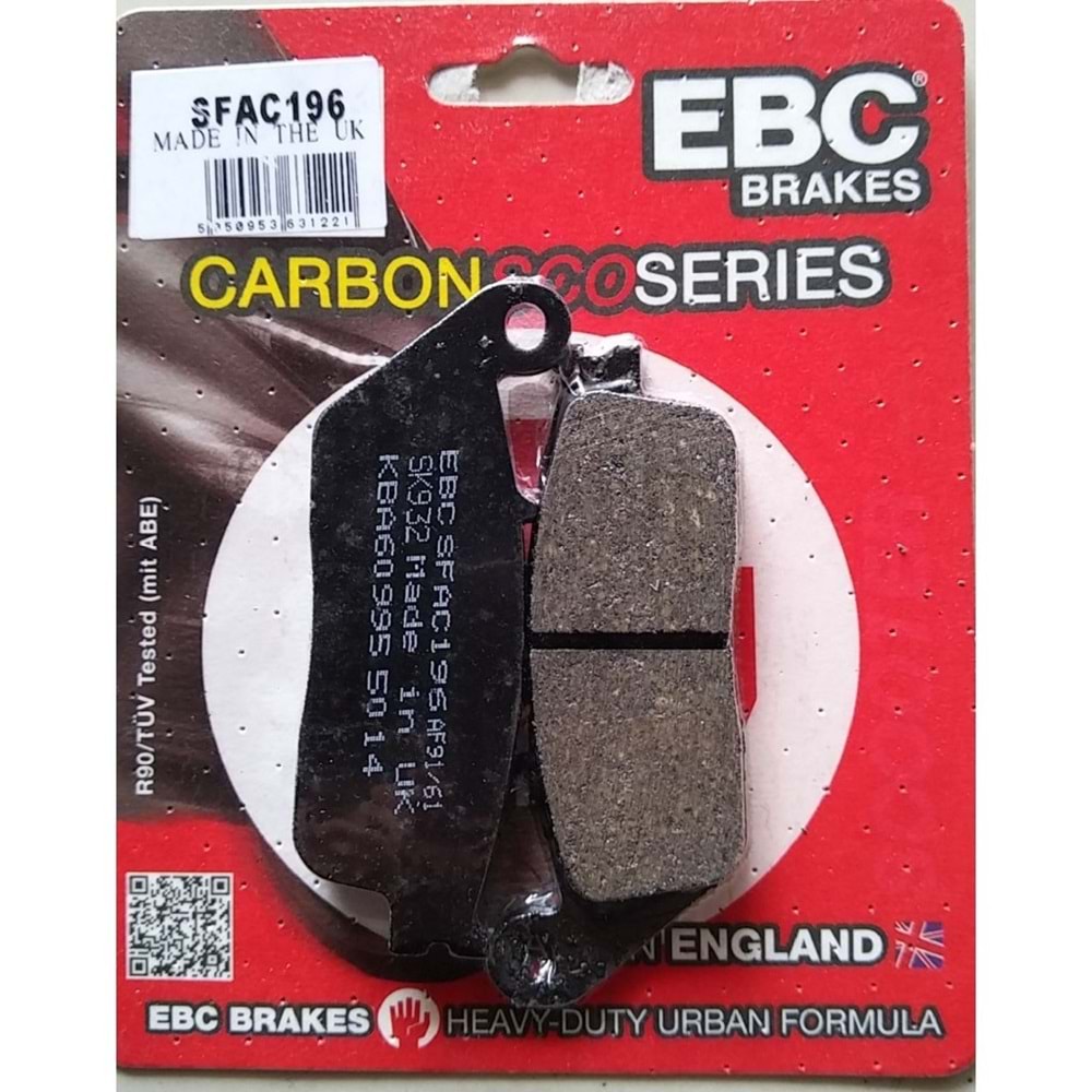 EBC SFAC196 KARBON GRAFİT SCOOTER BALATASI ÖN NC700, NC750, BURGMAN