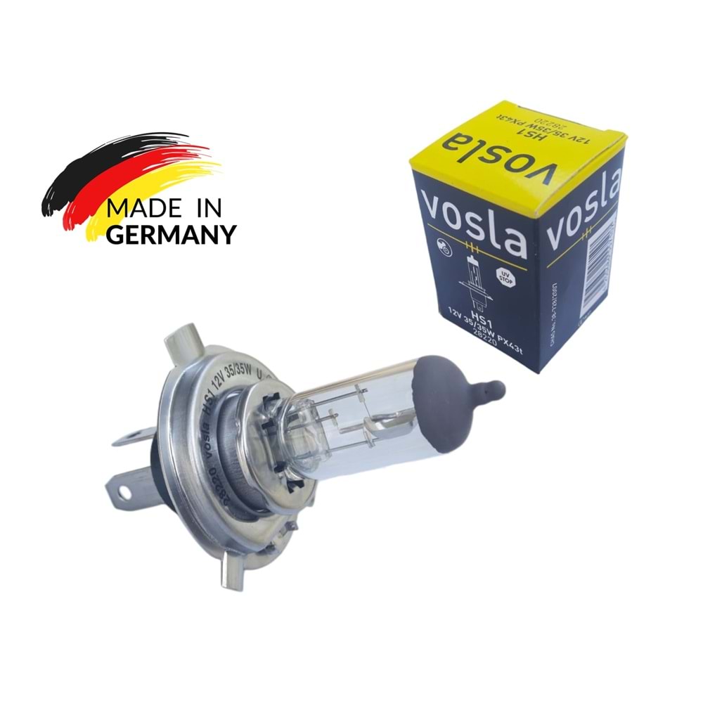 H4 CİVALI AMPÜL 3 TIRNAK 12V 35*35 43T VOSLA GERMANY