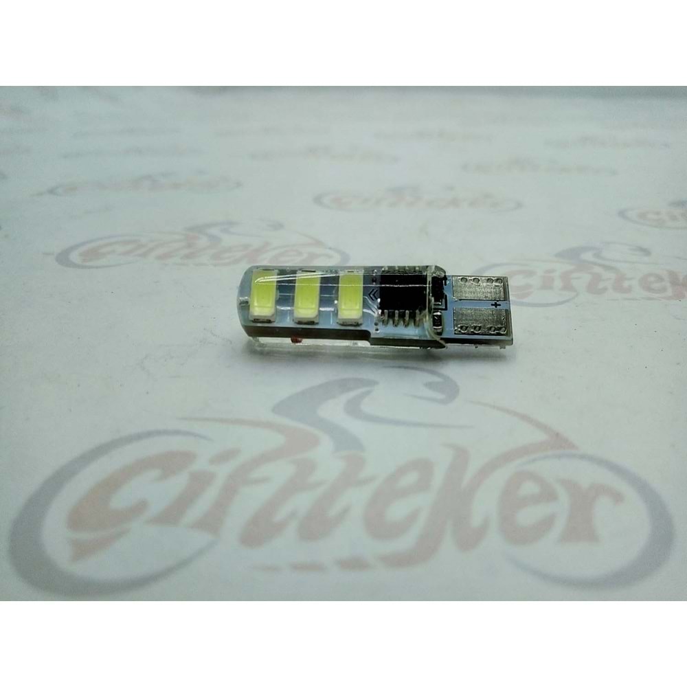 LED AMPÜL ÇAKAR BEYAZ (2 ADET) T10 12W