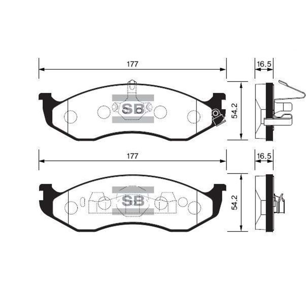 Disk Balata JeepGrand Cherokee I (ZJ) 2.5 Arka - SANGSIN