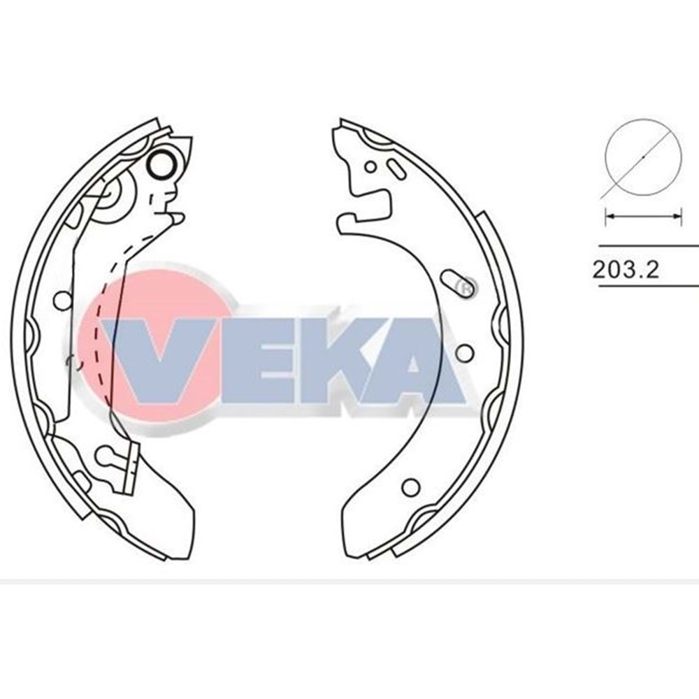 KampAna Balata Ford Mondeo I 93-96, Mondeo II 96-00 - VEKa