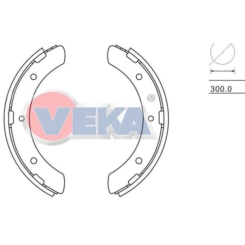 KampAna Balata Mitsubishi Canter 449 Çift TEK,Ön Arka - VEKa