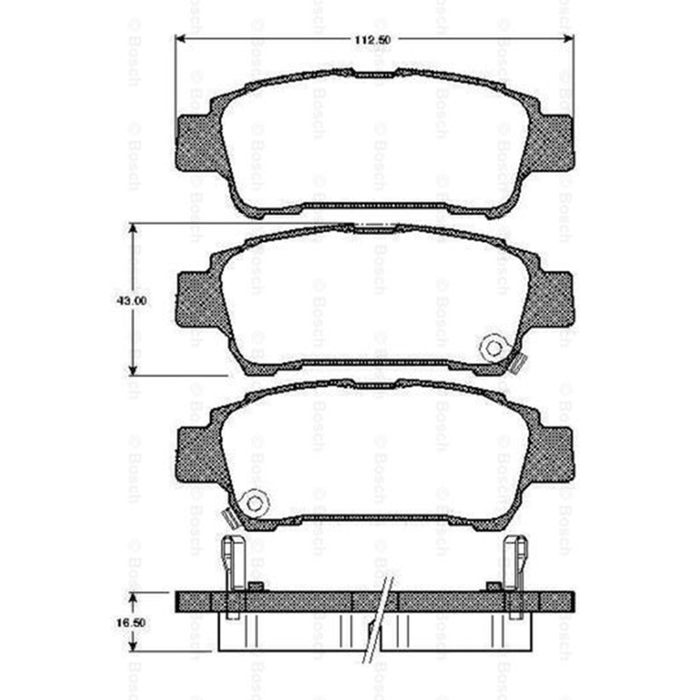 Disk Balata Toyota Avensis Verso, PREVİA II Arka - VALEO