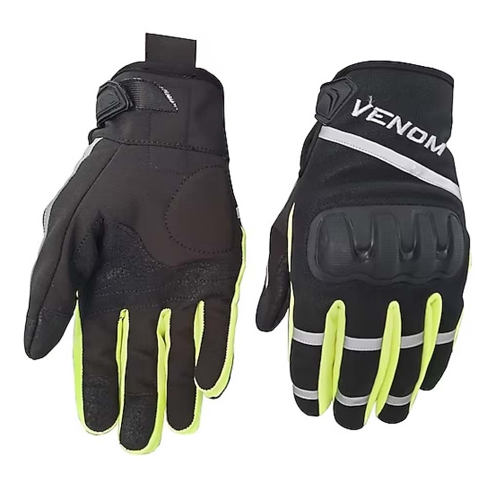 Venom Eldiven 9010 Softshell - NEON SARI - L