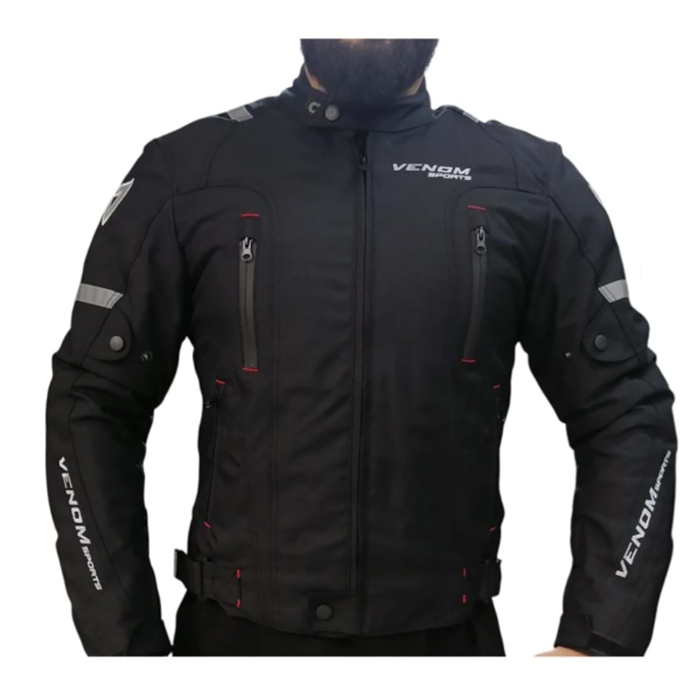 MOTOSİKLET MONTU AIR RACING DÖRT MEVSİM SİYAH - XL