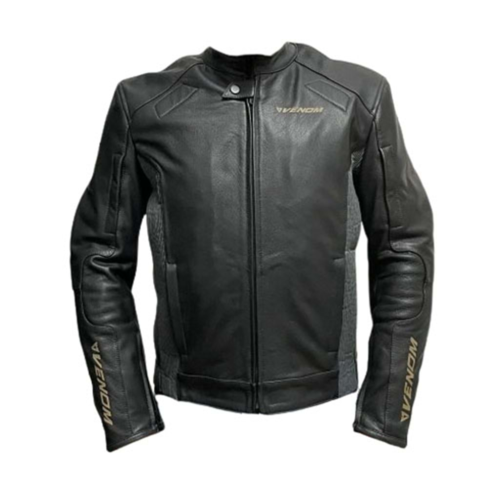 Venom D2 Racing Deri Motosiklet Montu Siyah - 2XL Beden