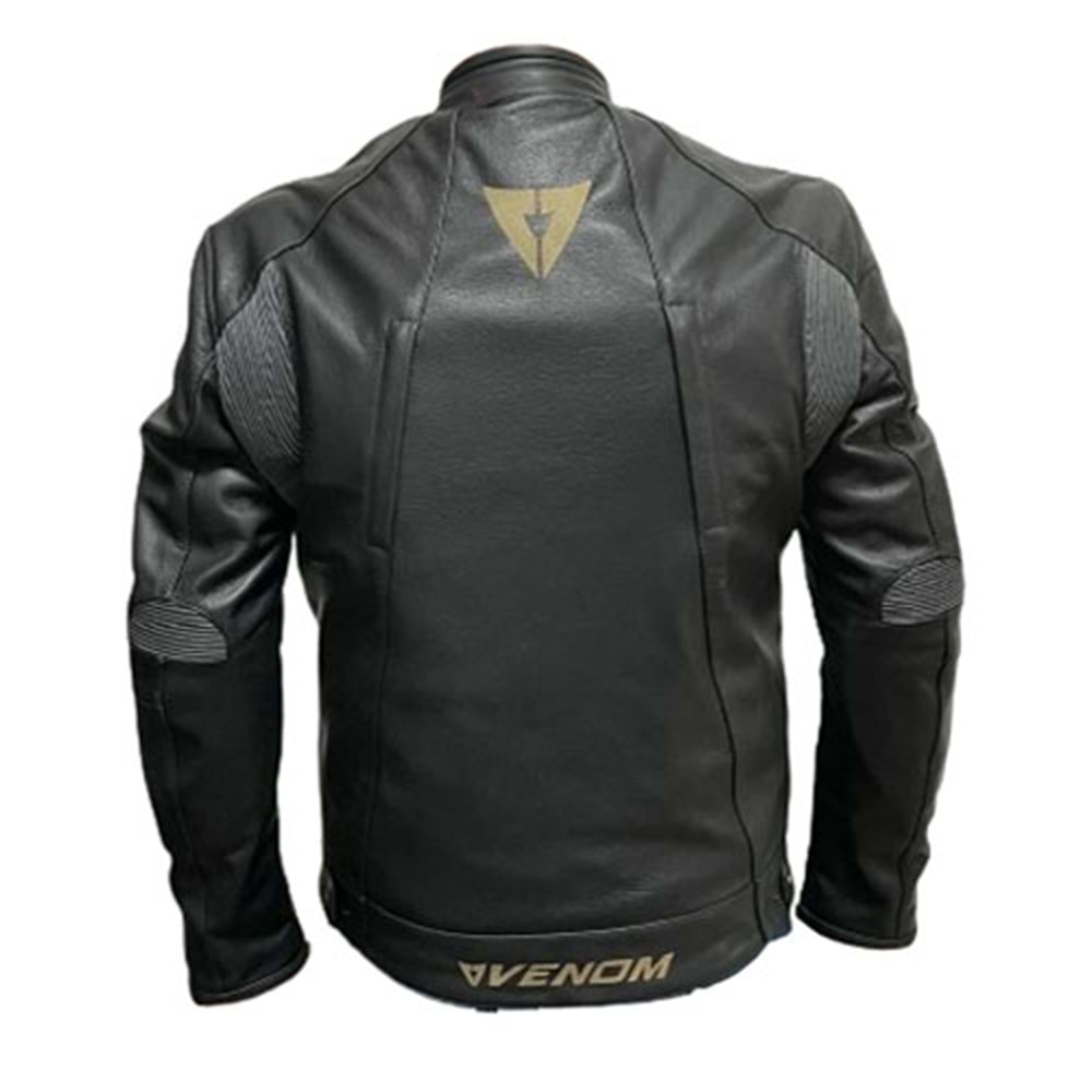 Venom D2 Racing Deri Motosiklet Montu Siyah - 2XL Beden