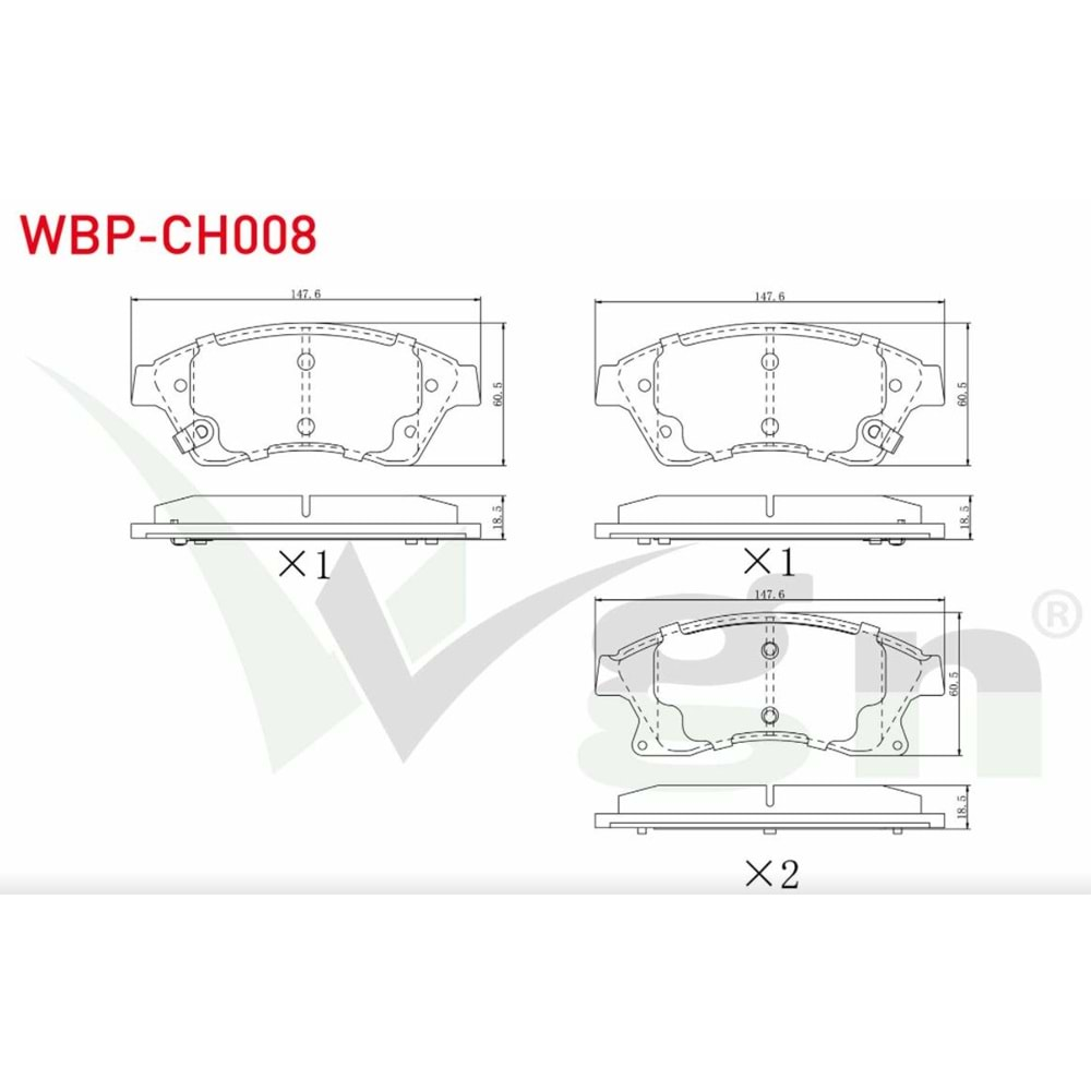 Disk Balata Chevrolet Cruze, Aveo, Opel Astra J Ön - WAGEN