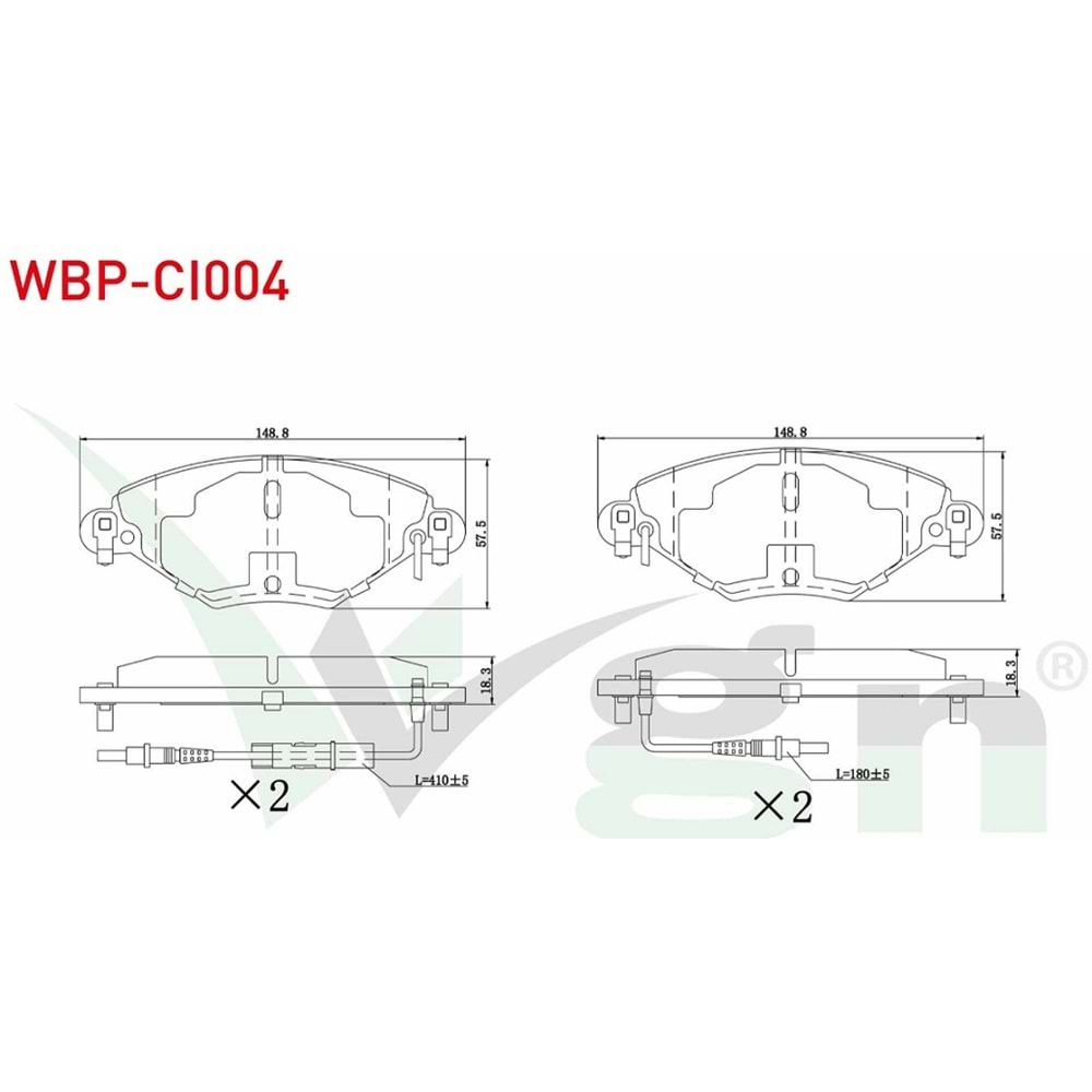 Disk Balata Citroen C5 Ön - WAGEN