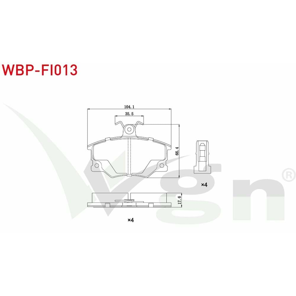 Disk Balata Fiat Tipo, Tempra, Alfa 155 Ön