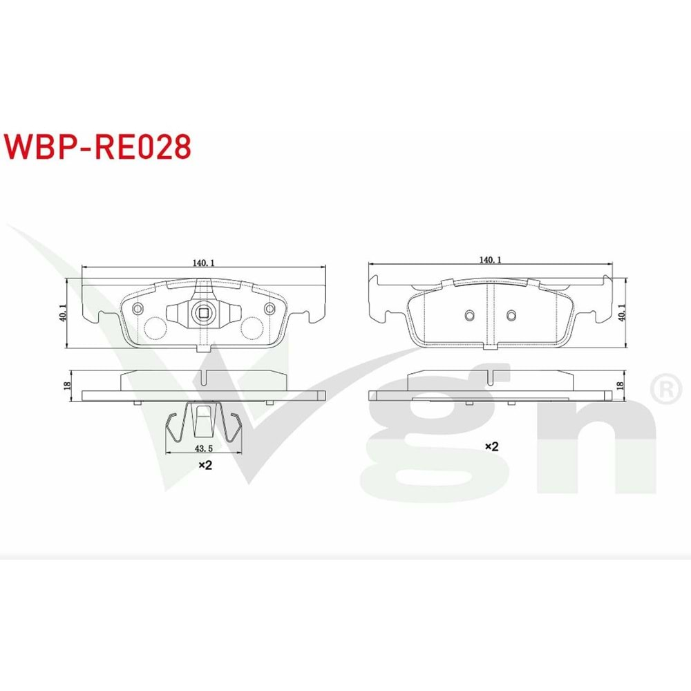 Disk Balata Renault Clio IV, Sembol III, Smart FORTWO Ön -