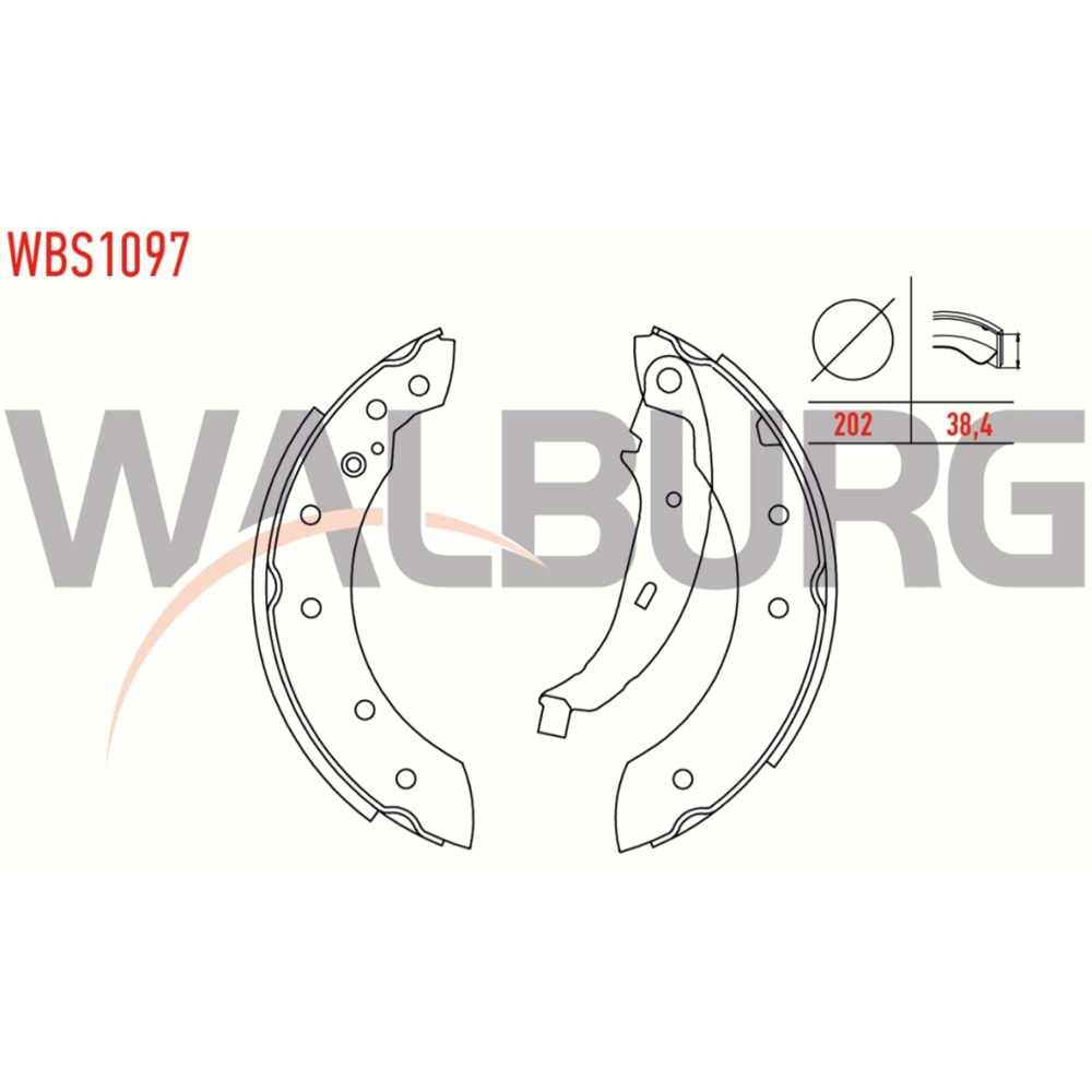 KampAna Balata Renault Clio I, Laguna, Symbol II, Peugeot 306 Arka - WALBURG