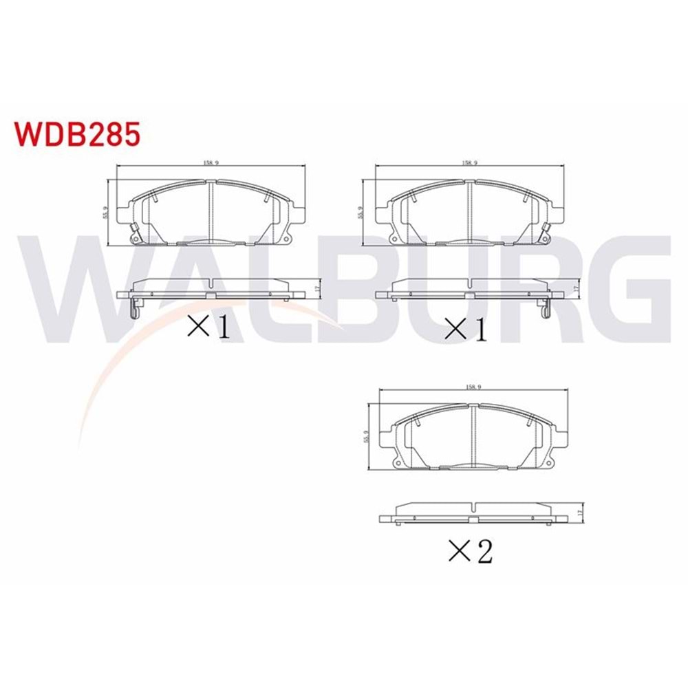 Disk Balata Nissan X-Trail, Pathfinder Ön