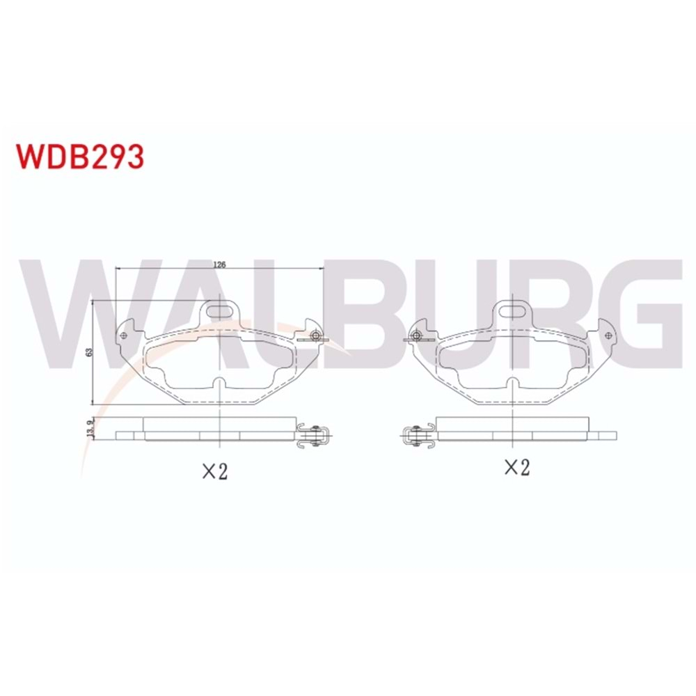 Disk Balata Renault Laguna I Arka - WALBURG