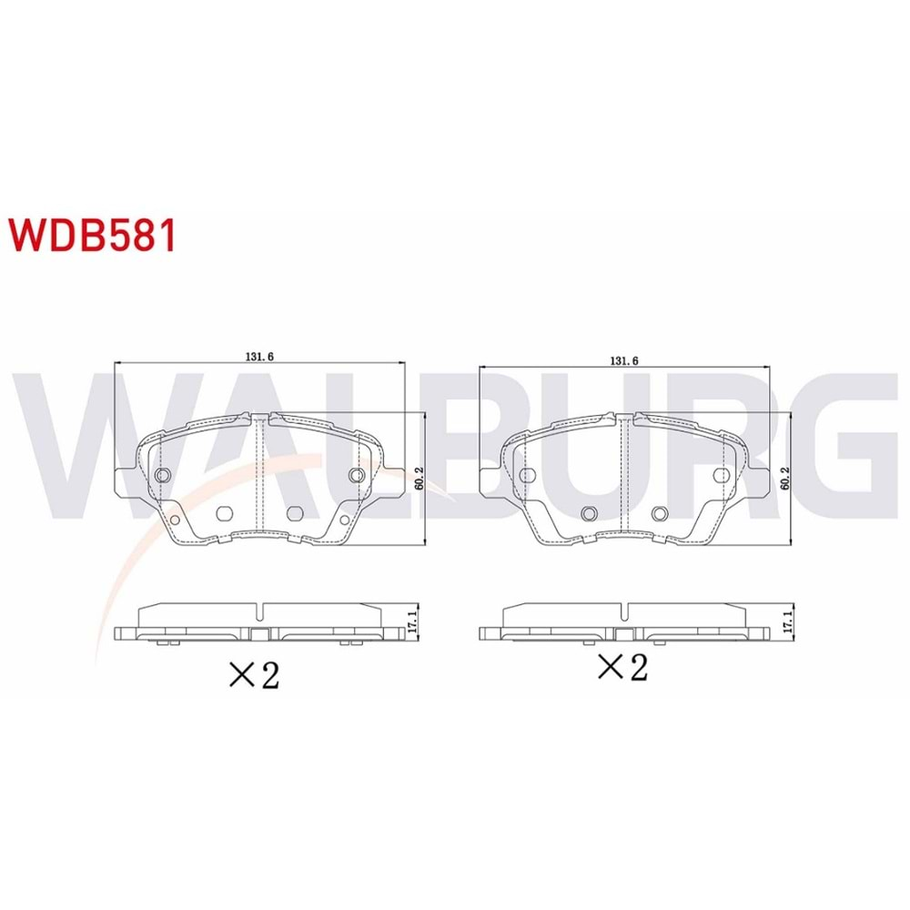 Disk Balata Ford Tourneo Courıer, Fiesta, B-MAX Ön - WALBURG