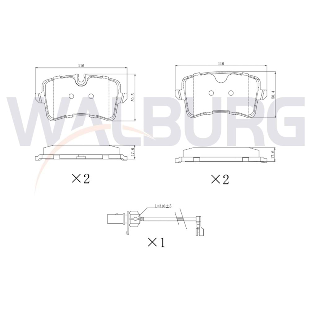 Disk Balata Vw Audi A6 Arka - WALBURG