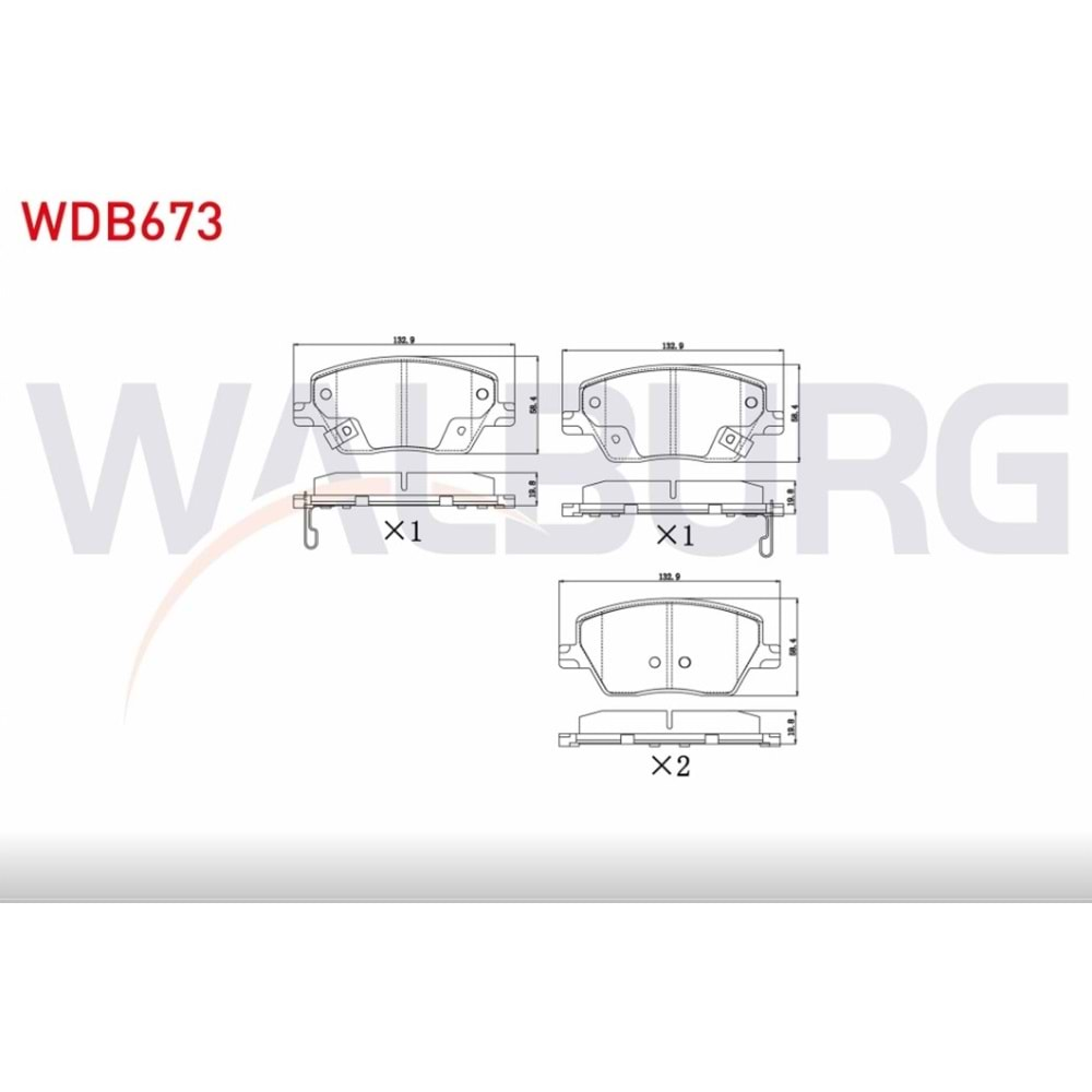 Disk Balata Fiat Egea Ön - WALBURG