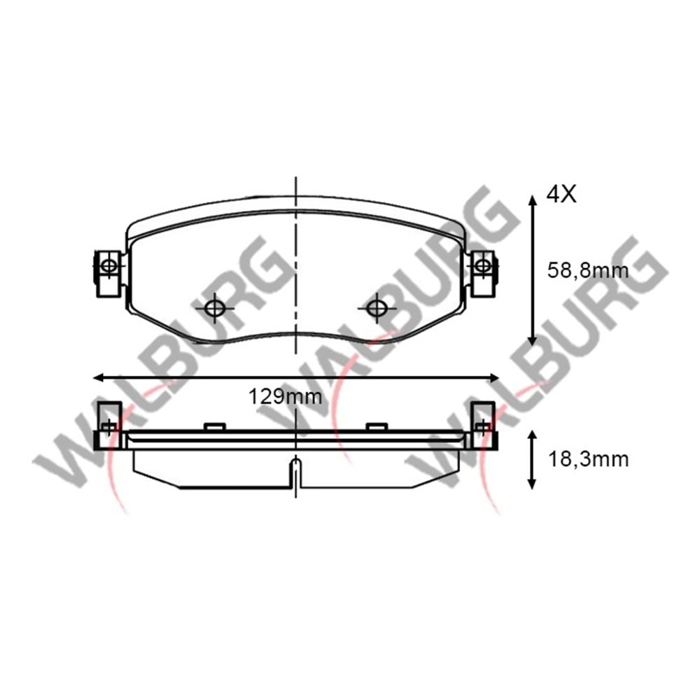 Disk Balata Renault Megane IV Ön - WALBURG