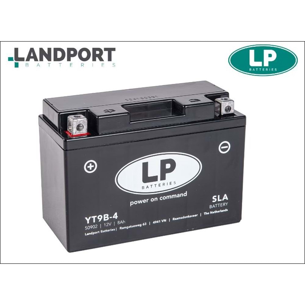 LP YT9B-4 SLA 12V-8 AMPER BAKIMSIZ AKÜ